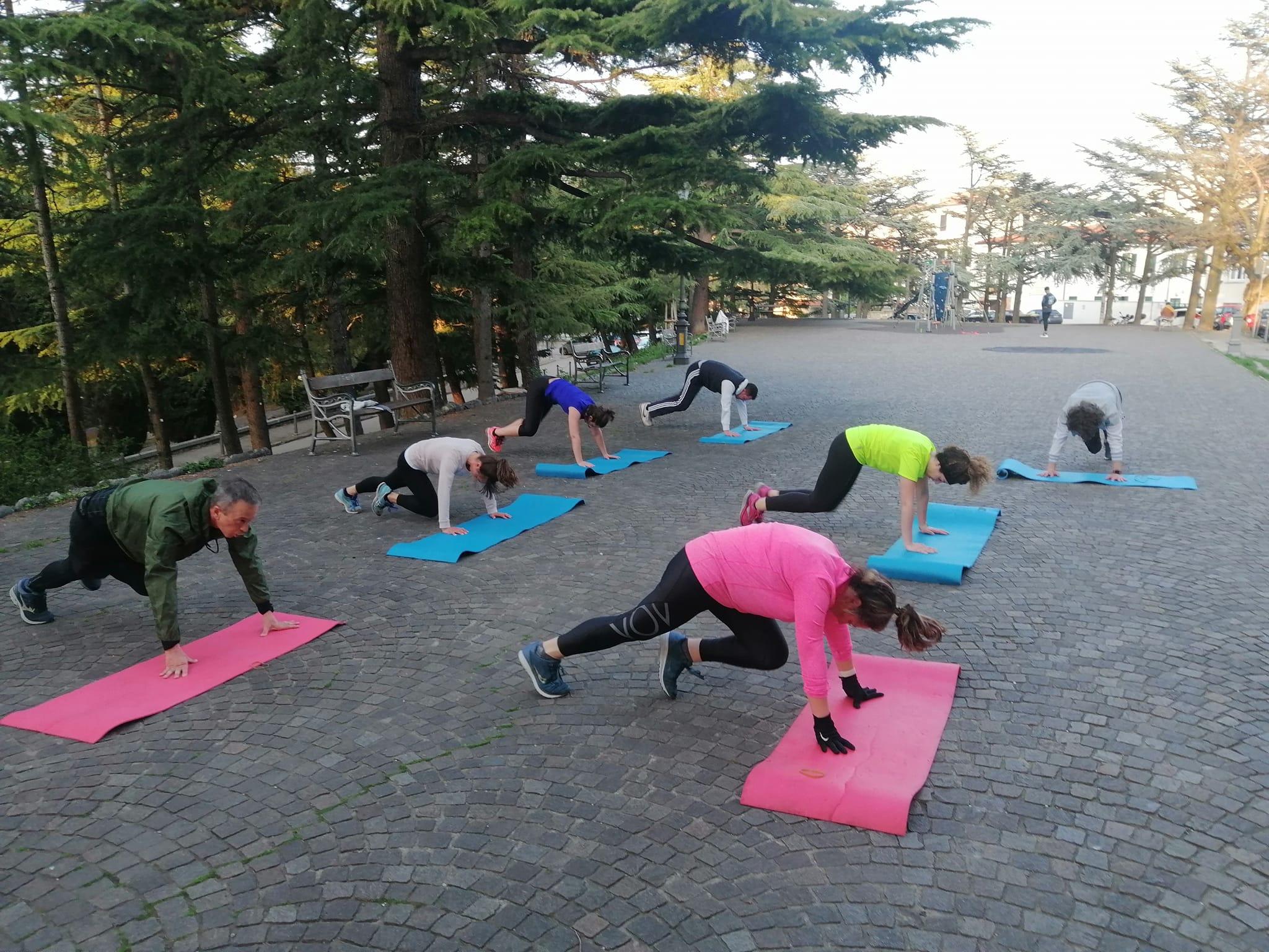 Seduta allenamento outdoor Diego Errico